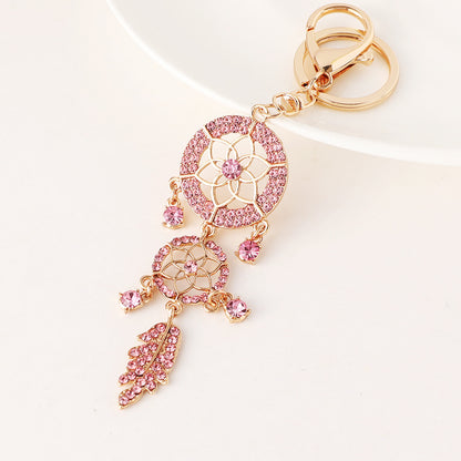 Sparkling Diamanté Dream Catcher Keyring