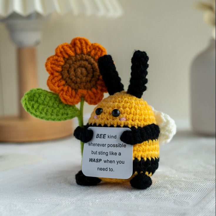 The Little Friend of Positivity — Bee with Flower