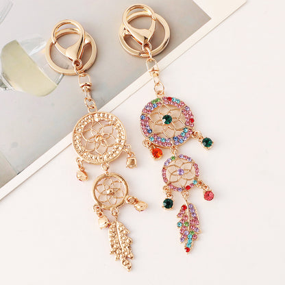 Sparkling Diamanté Dream Catcher Keyring
