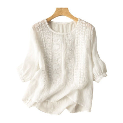 Aurora | Embroidered Vintage Blouse