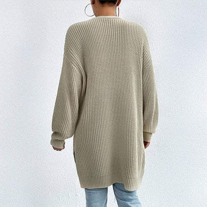 Casual Knit Pullover Long Sleeve Open Front Cardigan Coat