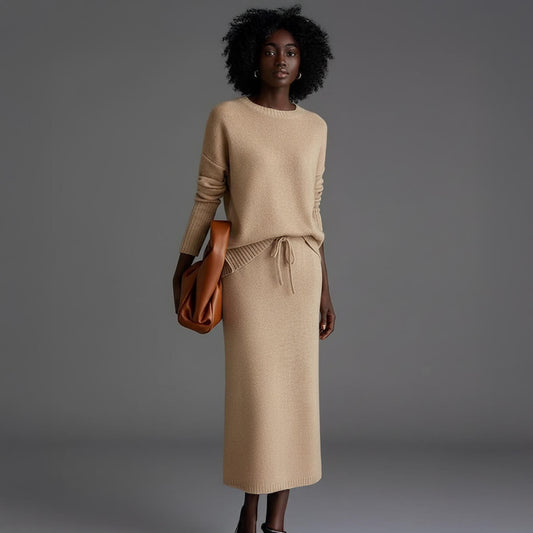 Knitted Jumper and Skirt Co-ord