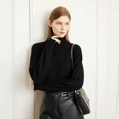 Vintage Mock-Neck Knit