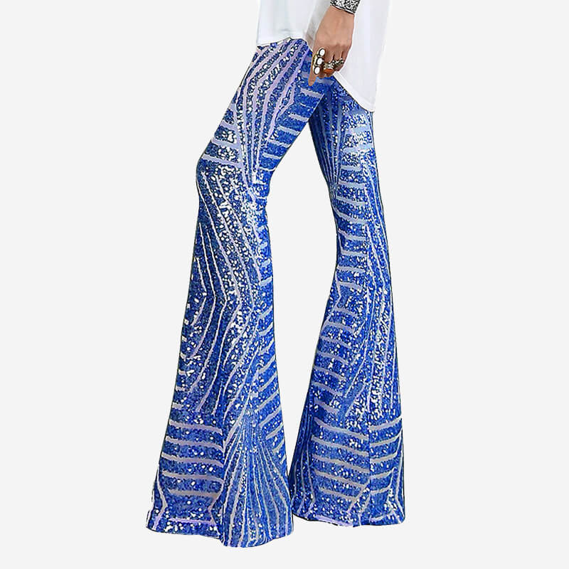 Relaxed Fit High Rise Wide Leg Pants