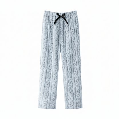 Waffle Knit Pyjama Trousers For Ladies