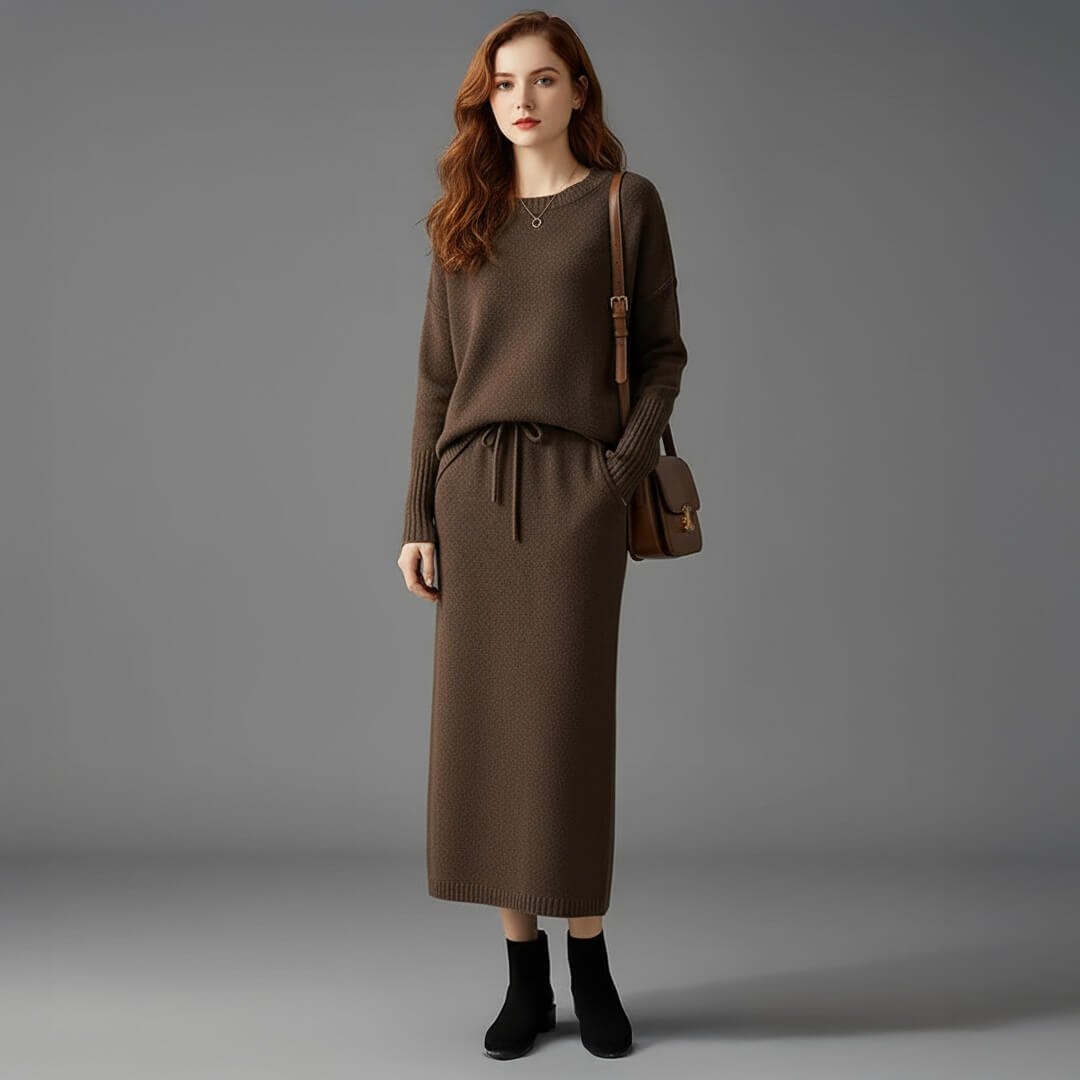 Knitted Jumper and Skirt Co-ord