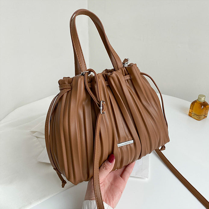 Casual Vintage Folded Wrinkled Sky Handbag