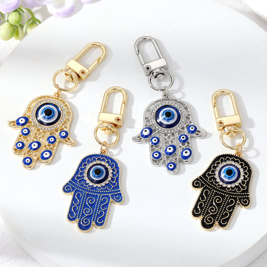 Hamsa Hand & Evil Eye Protection Keyring