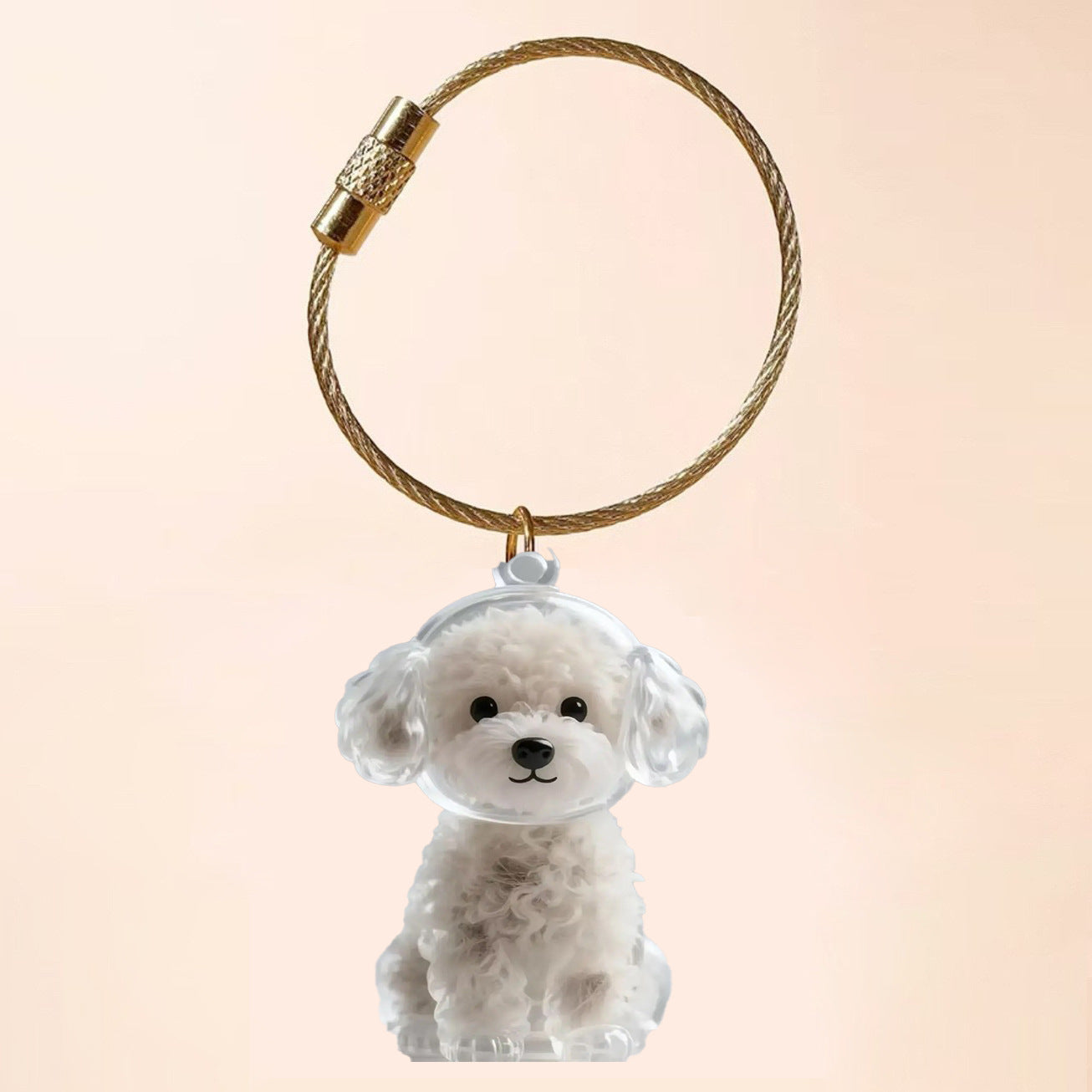 The Fluff-Ball Keyring — Puppy