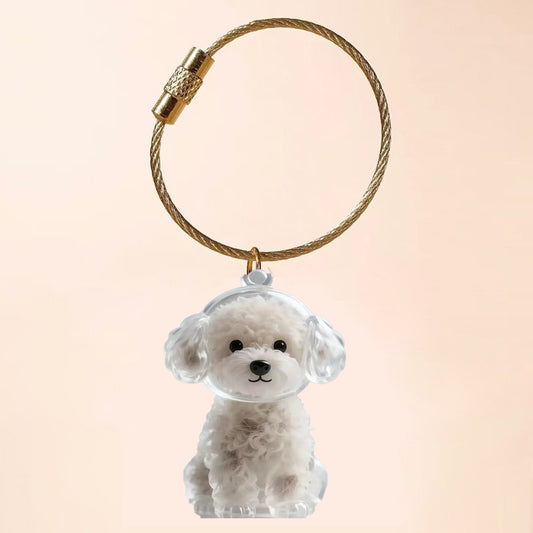 The Fluff-Ball Keyring — Puppy