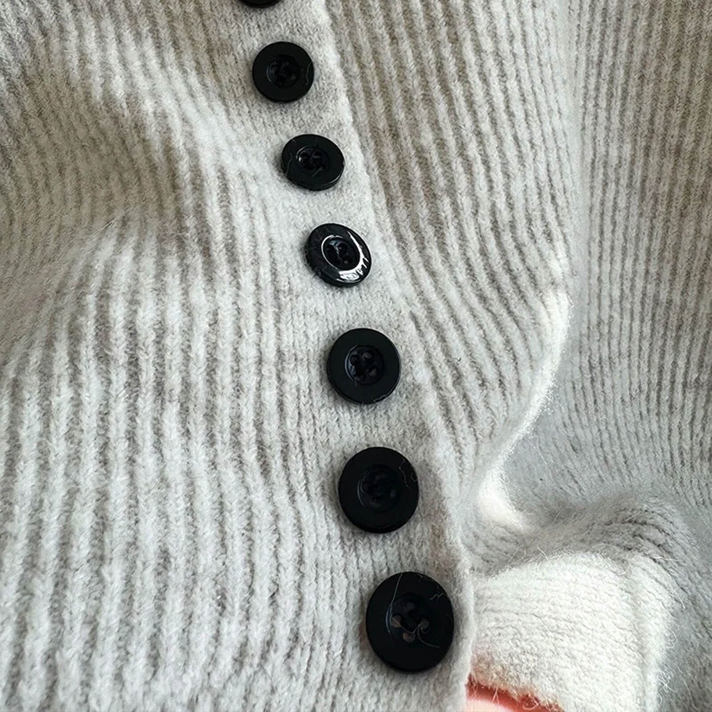 V‑neck Button‑Through Knitted Dress and Top Co‑ord Set