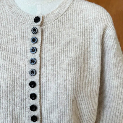 V‑neck Button‑Through Knitted Dress and Top Co‑ord Set