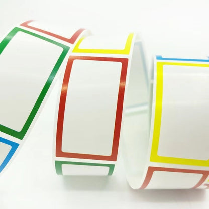 Color Blank Sticker Handwriting Mark Roll