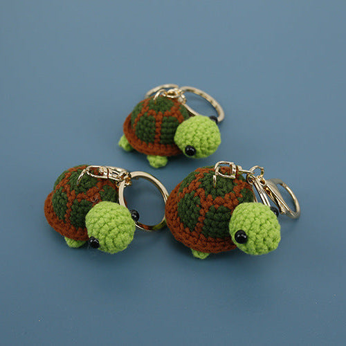 Creative Knitted Turtle Pendant Keychain