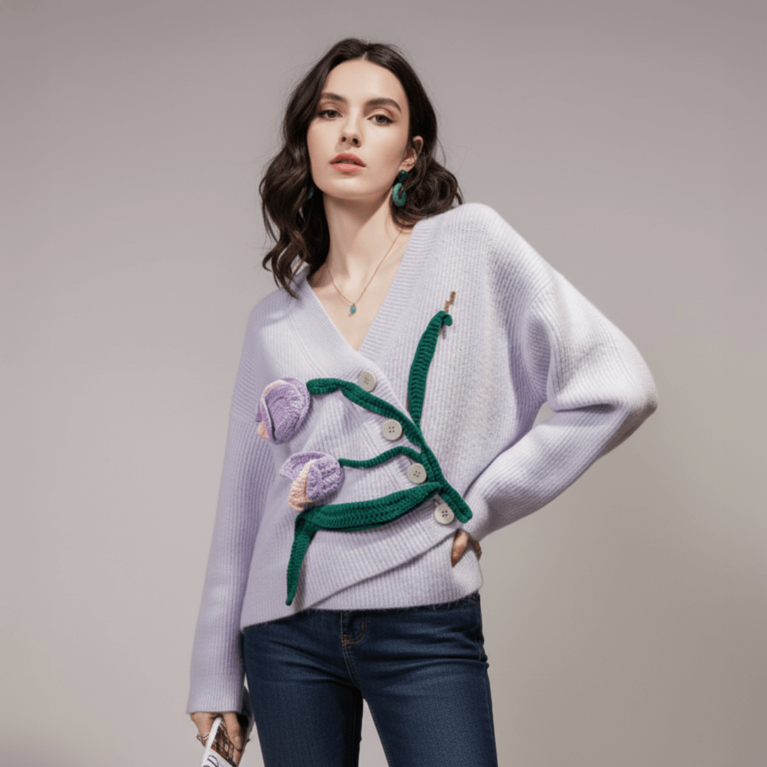 Floral Textured Jumper