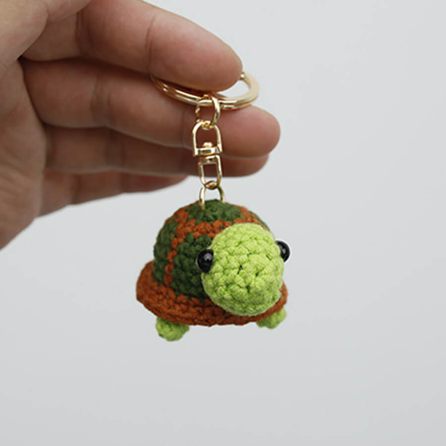Creative Knitted Turtle Pendant Keychain