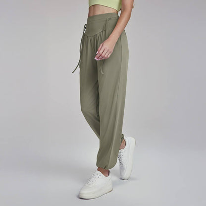 [Pants] Relaxed Fit High Rise Straight Leg Pants Ladies