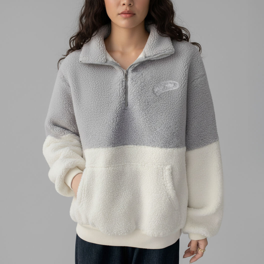 Plush High-Neck Jacket