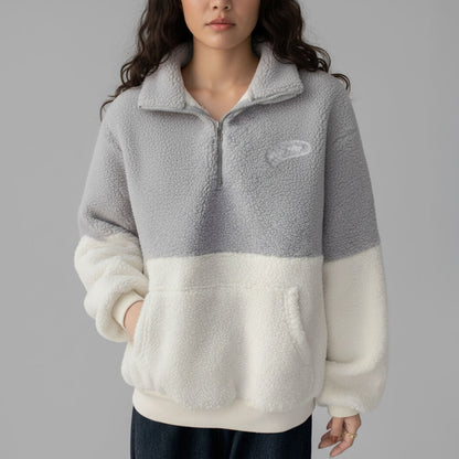 Plush High-Neck Jacket