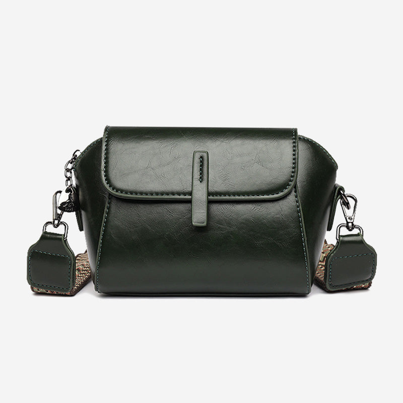 Elegant Oil Wax Leather Handbag
