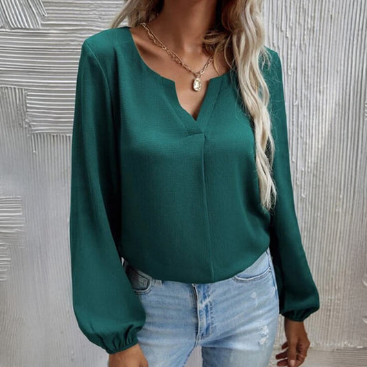 Casual Travel Plain Hue Full Sleeve Base Layer Top