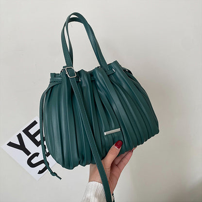 Casual Vintage Folded Wrinkled Sky Handbag