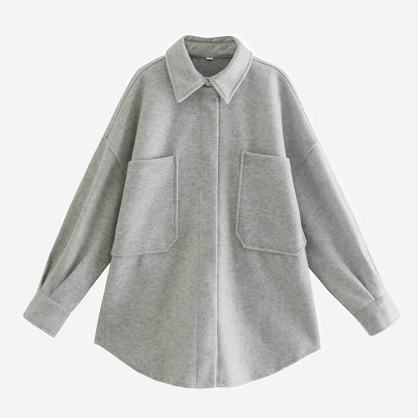 Classic Knit Blouse Autumn Winter Fresh Relaxed Fit Shirt Jacket