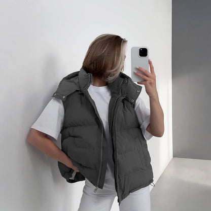 The Chic Hooded Puffer Gilet