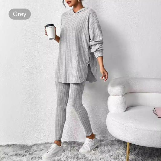 Oversized Ribbed Tunic & Leggings Set