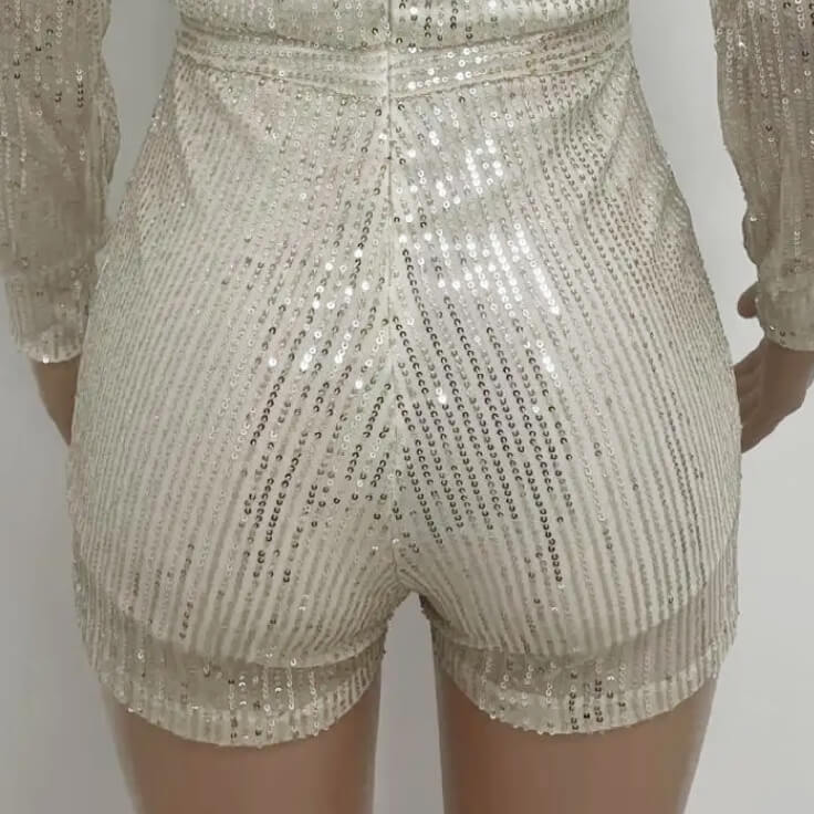 Full‑Length Sparkle Jumpsuit