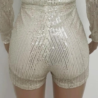 Full‑Length Sparkle Jumpsuit