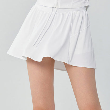 [Skirts] UV-Resistant Stretch Yoga Skirts Fake Layered Workout Anti-Slip Activewear