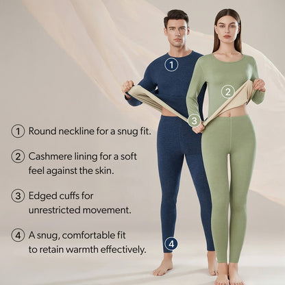 Luxury Cashmere & Silk Thermal Base Layer Set (for Couples)