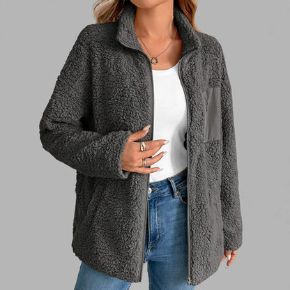 Soft Wool‑Blend Long Coat with Refined Drape
