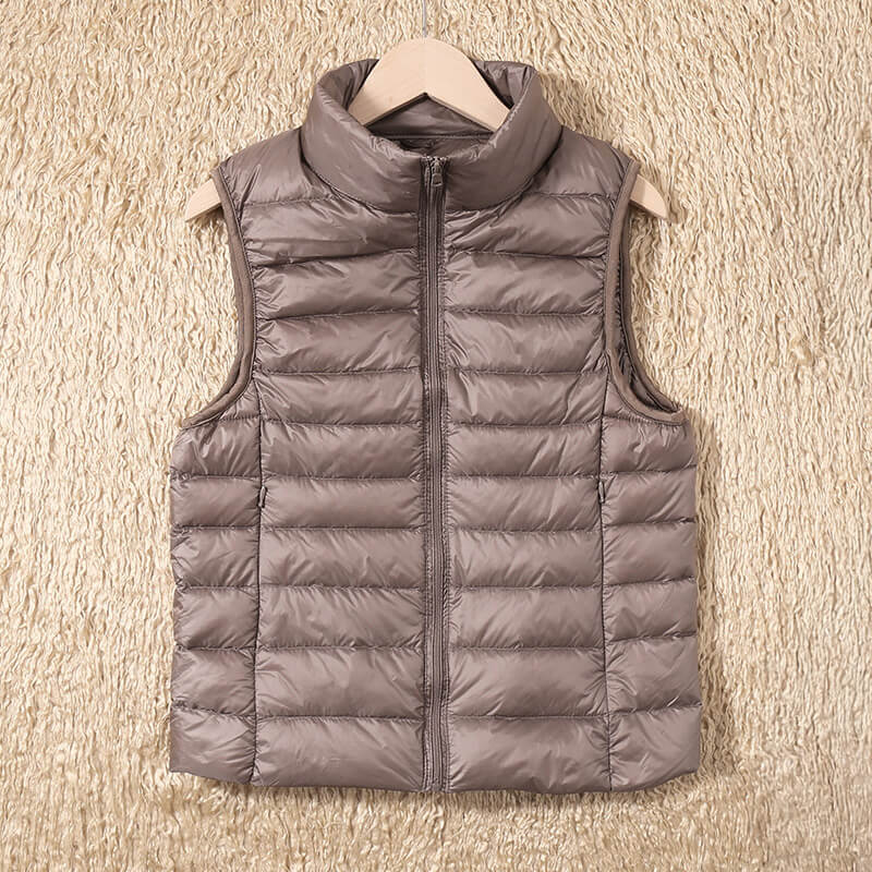 Feather‑Light Petite Puffer Gilet for Women