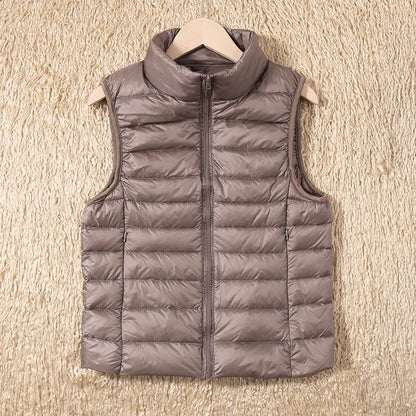 Feather‑Light Petite Puffer Gilet for Women