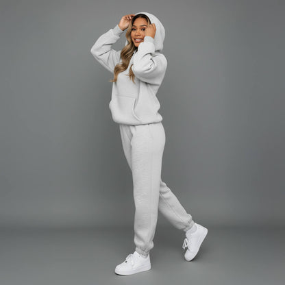 Women’s cosy hoodie and joggers set