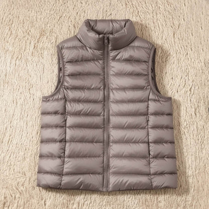 Feather‑Light Petite Puffer Gilet for Women