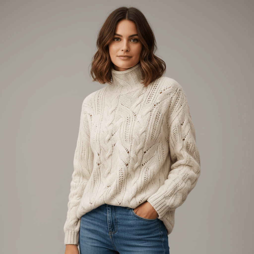 Alora | Cable-Knit Cashmere Jumper
