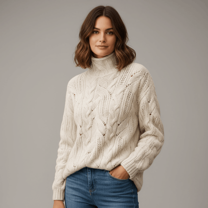 Alora | Cable-Knit Cashmere Jumper