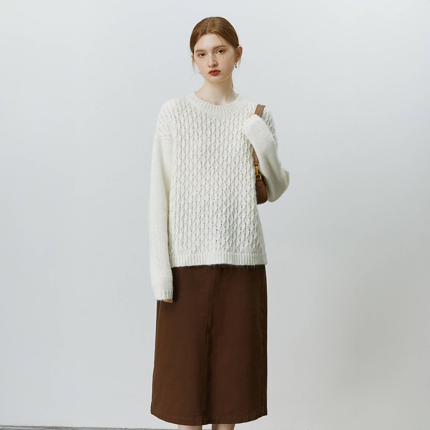 Cosy Women’s Knit Winter Jumper with a Textured Twist