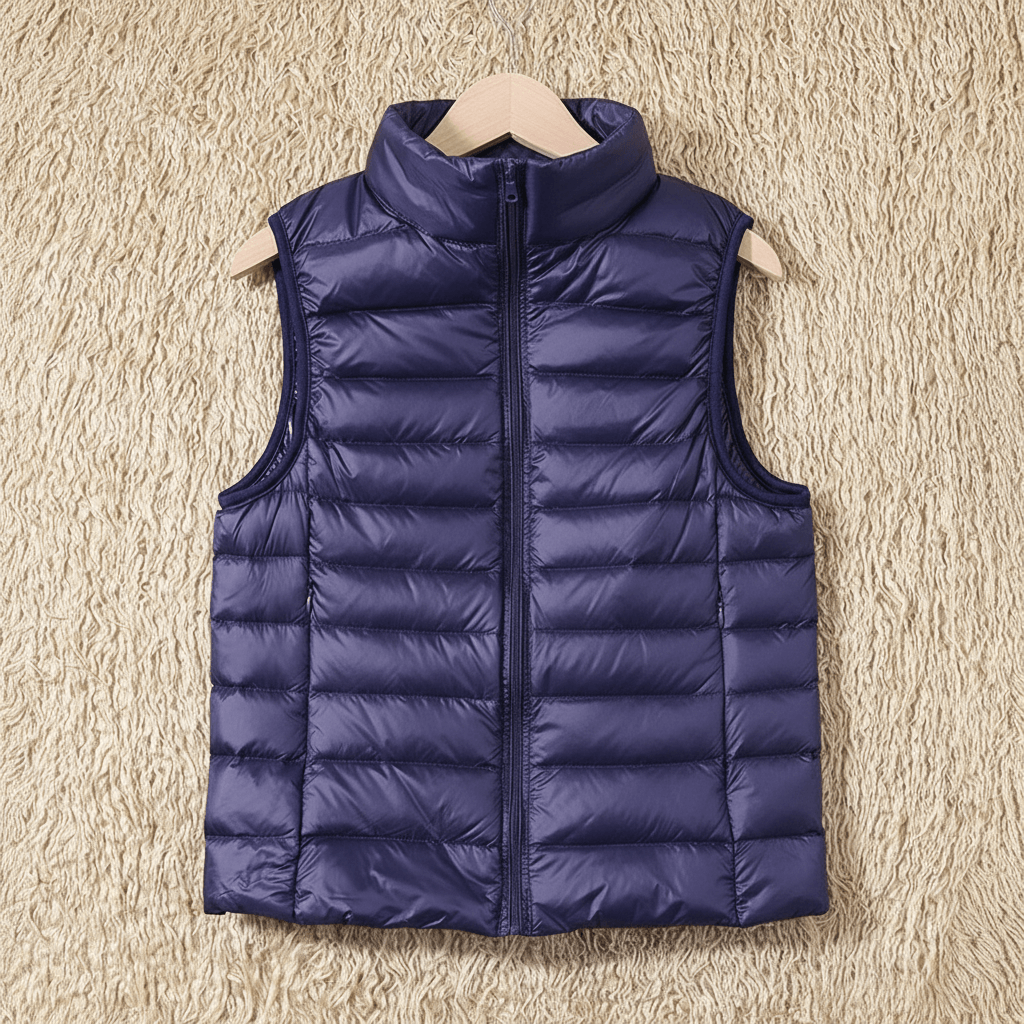 Feather‑Light Petite Puffer Gilet for Women