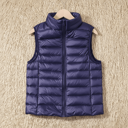 Feather‑Light Petite Puffer Gilet for Women