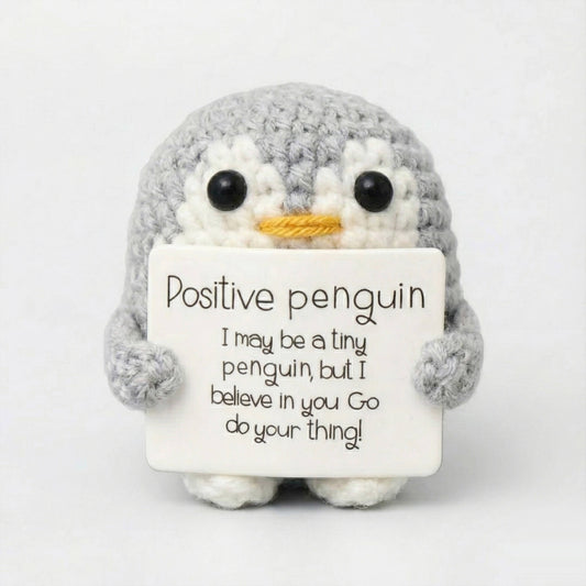 The Little Friend of Positivity — Penguin (Light Grey)