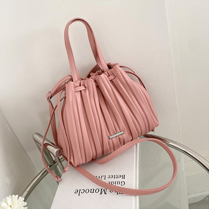 Casual Vintage Folded Wrinkled Sky Handbag