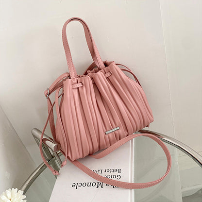 Casual Vintage Folded Wrinkled Sky Handbag