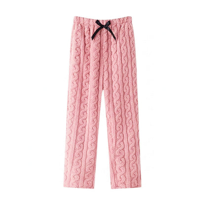 Waffle Knit Pyjama Trousers For Ladies