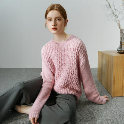 Cosy Women’s Knit Winter Jumper with a Textured Twist