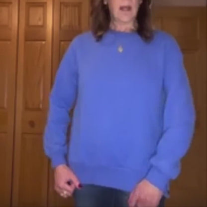 Women’s Casual Crew-Neck Side-Snap Jumper