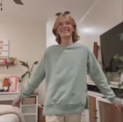 Women’s Casual Crew-Neck Side-Snap Jumper